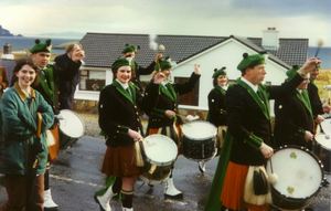 St. Patrick's Day 1996 Dooagh Pipe Band