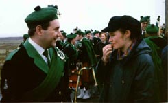 St. Patrick's Day 1997 Dooagh Pipe Band