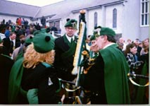 St. Patrick's Day 1997 Dooagh Pipe Band