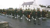 St. Patrick's Day 1998 Dooagh Pipe Band