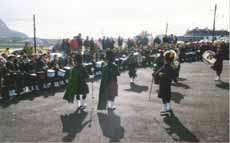 St. Patrick's Day 1998 Dooagh Pipe Band