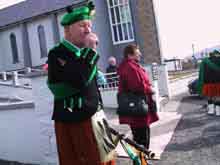 St. Patrick's Day 2001 Dooagh Pipe Band