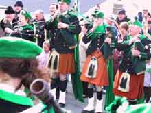 St. Patrick's Day 2001 Dooagh Pipe Band