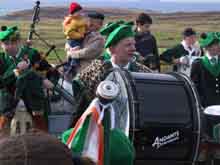 St. Patrick's Day 2001 Dooagh Pipe Band