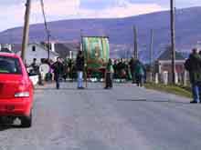 St. Patrick's Day 2001 Dooagh Pipe Band