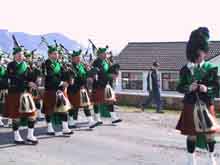 St. Patrick's Day 2001 Dooagh Pipe Band
