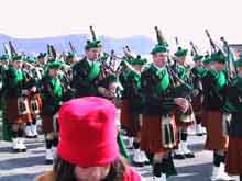 St. Patrick's Day 2001 Dooagh Pipe Band