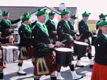 St. Patrick's Day 2001 Dooagh Pipe Band