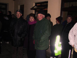 New Year 2002 Dooagh Pipe Band