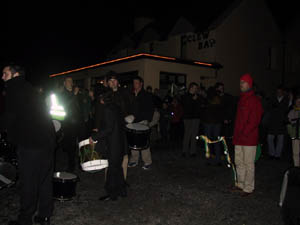 New Year 2002 Dooagh Pipe Band