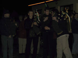 New Year 2002 Dooagh Pipe Band
