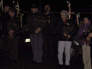 New Year 2002 Dooagh Pipe Band