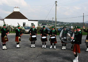 Easter Sunday 2003 Dooagh Pipe Band