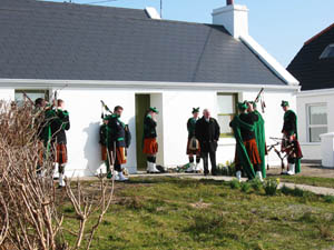 St. Patrick's Day 2003 Dooagh Pipe Band