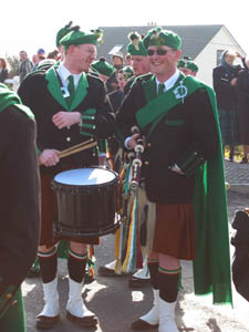 St. Patrick's Day 2003 Dooagh Pipe Band