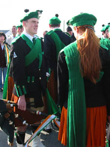 St. Patrick's Day 2003 Dooagh Pipe Band