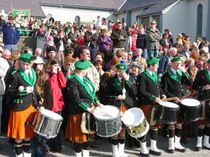 St. Patrick's Day 2003 Dooagh Pipe Band