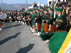 St. Patrick's Day 2003 Dooagh Pipe Band