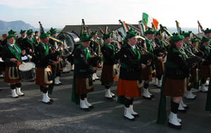St. Patrick's Day 2003 Dooagh Pipe Band