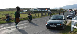 St. Patrick's Day 2003 Dooagh Pipe Band