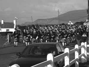 St. Patrick's Day 2004 Dooagh Pipe Band