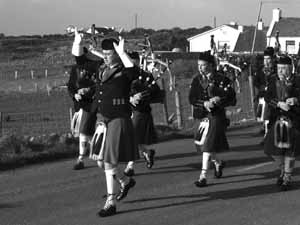 St. Patrick's Day 2004 Dooagh Pipe Band