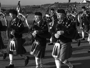 St. Patrick's Day 2004 Dooagh Pipe Band
