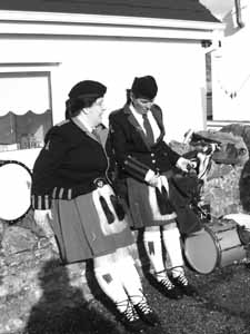 St. Patrick's Day 2004 Dooagh Pipe Band