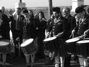 St. Patrick's Day 2004 Dooagh Pipe Band