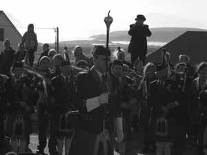 St. Patrick's Day 2004 Dooagh Pipe Band