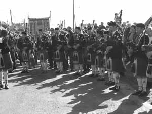 St. Patrick's Day 2004 Dooagh Pipe Band