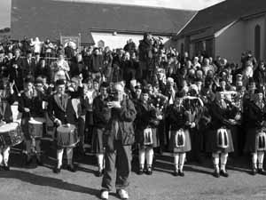 St. Patrick's Day 2004 Dooagh Pipe Band