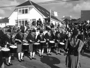 St. Patrick's Day 2004 Dooagh Pipe Band