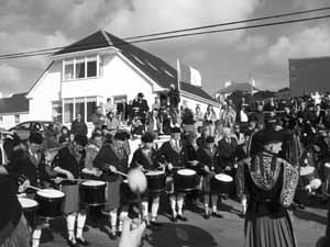St. Patrick's Day 2004 Dooagh Pipe Band
