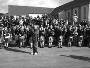 St. Patrick's Day 2004 Dooagh Pipe Band