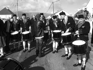St. Patrick's Day 2004 Dooagh Pipe Band