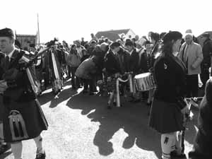 St. Patrick's Day 2004 Dooagh Pipe Band