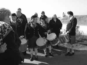 St. Patrick's Day 2004 Dooagh Pipe Band