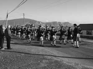 St. Patrick's Day 2004 Dooagh Pipe Band