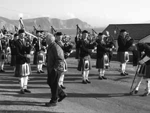 St. Patrick's Day 2004 Dooagh Pipe Band