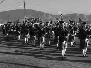 St. Patrick's Day 2004 Dooagh Pipe Band