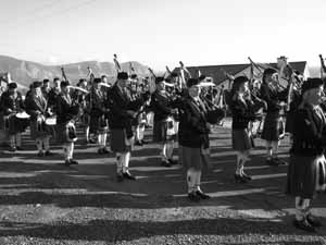 St. Patrick's Day 2004 Dooagh Pipe Band