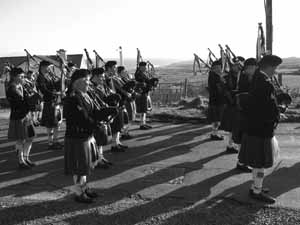 St. Patrick's Day 2004 Dooagh Pipe Band