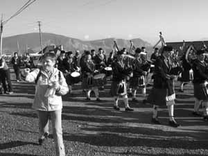 St. Patrick's Day 2004 Dooagh Pipe Band