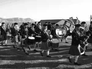 St. Patrick's Day 2004 Dooagh Pipe Band