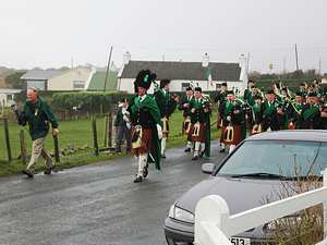 St. Patrick's Day 2005 Dooagh Pipe Band