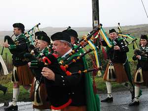 St. Patrick's Day 2005 Dooagh Pipe Band