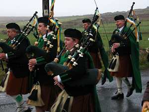 St. Patrick's Day 2005 Dooagh Pipe Band