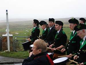 St. Patrick's Day 2005 Dooagh Pipe Band