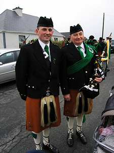 St. Patrick's Day 2005 Dooagh Pipe Band